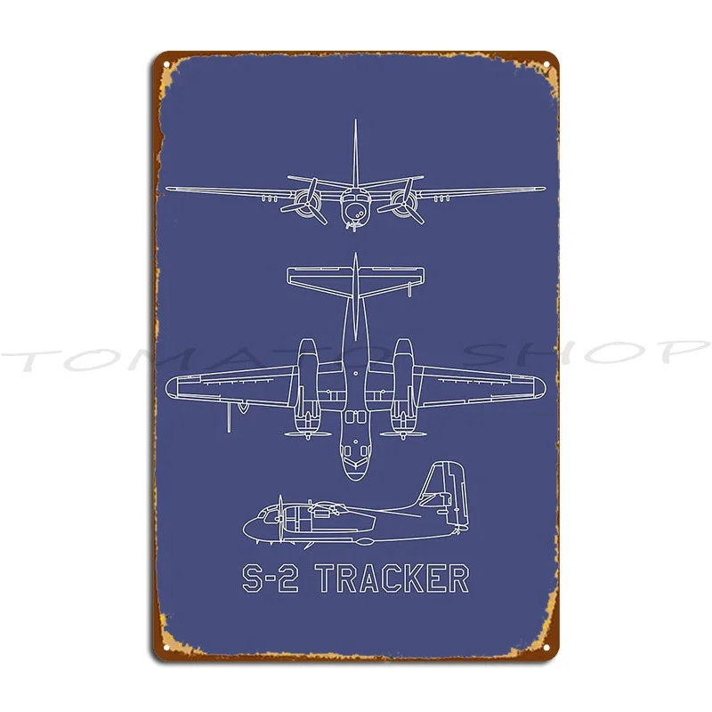 Ov 10 Bronco American Plane Cutout Silhouette Metal Plaque Wall Cave Design Printing Cinema Designer  Tin Sign Poster