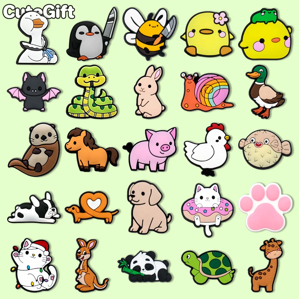 1-25pcs חיות מחמד חמוד ברווז נעלי קימות ילדים סלמנדרה חתול כלב נעליים לנשים בנות הסתום אבזמים אביזר