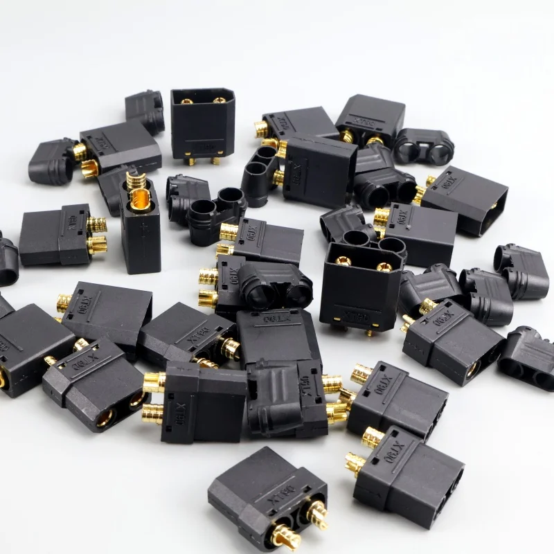 

New 4pcs Black XT90 XT-90 XT90H Male and Female Bullet Connector Plug for RC Lipo Battery Motor ESC and Charge Lead