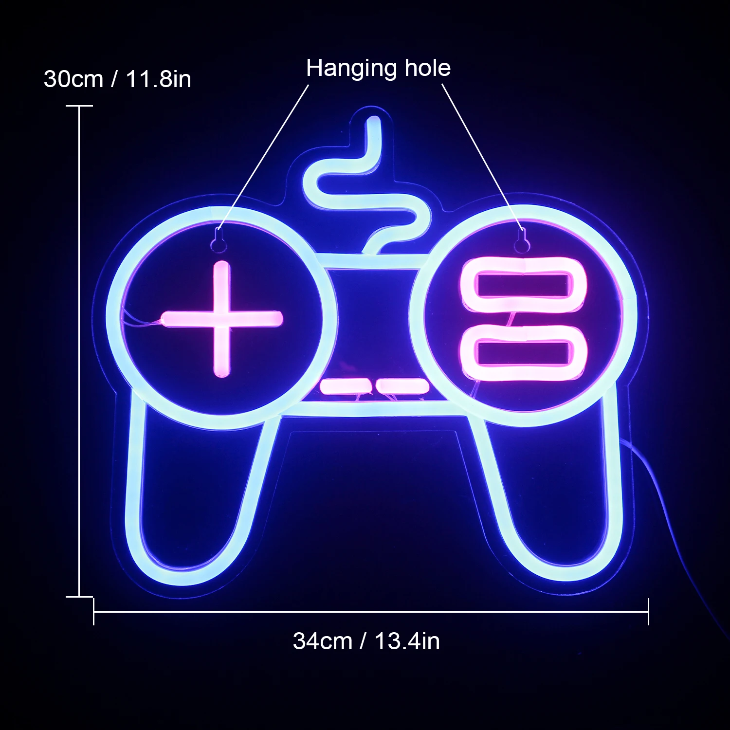 Game Led Neon Light Sign Wall Hanging Man Cave Game Room Decor Aesthetic Children\'s Room Studio Light Acrylic Gaming Decoration