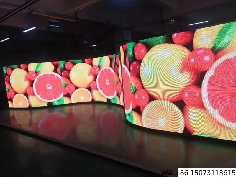 جدار فيديو LED بالألوان الكاملة في الهواء الطلق - لوحة تأجير P3.91 HD Ekran Pantallas عالية التحديث #3