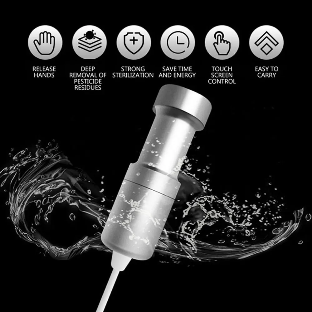 Ultrasonic Cleaner Portable Cleaning Machine Suitable for Fruit, Vegetable, Seafood Jewelry Cleaning Machine