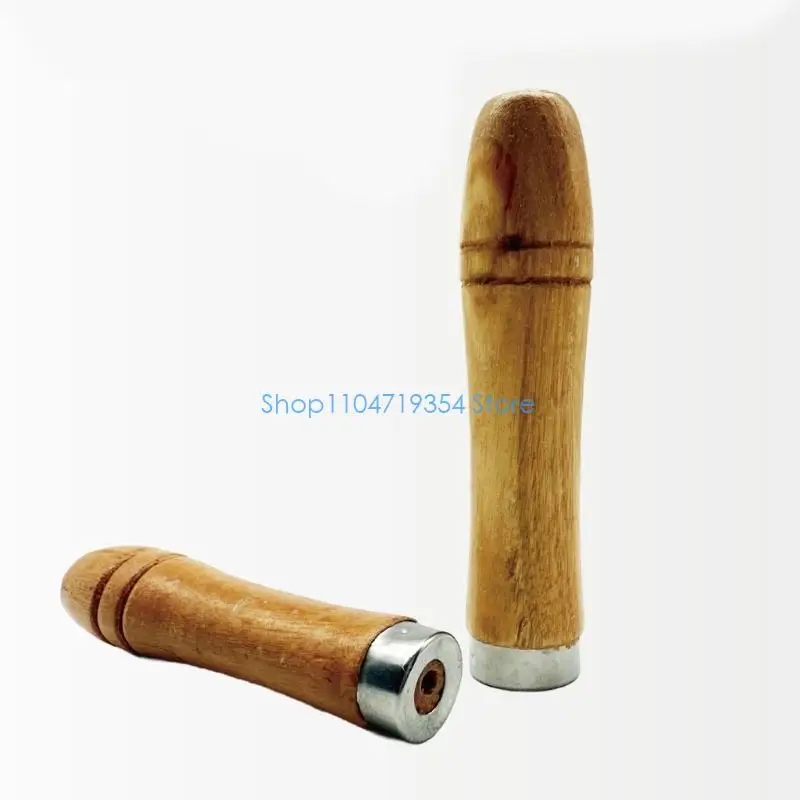 0XLD 10pcs Wooden File Handle For Smooth And Comfortable Grip With Standard Round Hole Easy Installation 100x20mm Or 90x15mm