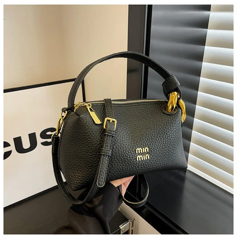 

High-end soft leather handbag for women, simple and elegant, suitable for daily work, single shoulder crossbody bag, handbag