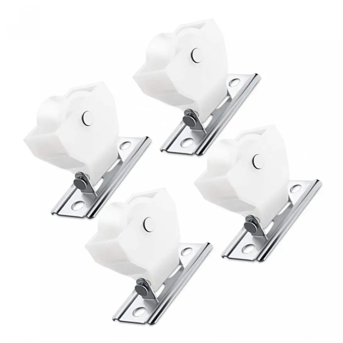 4pcs White Plastic Pulley Rope Lock for Blinds Roman Shades and Similar Window Treatments