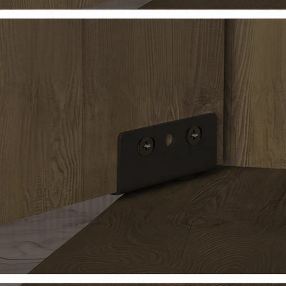 Modern Cabinet Door Pivot Hinge Hidden Up Down Rotating Hinge For Wooden Board Furniture Hardware Black Silver