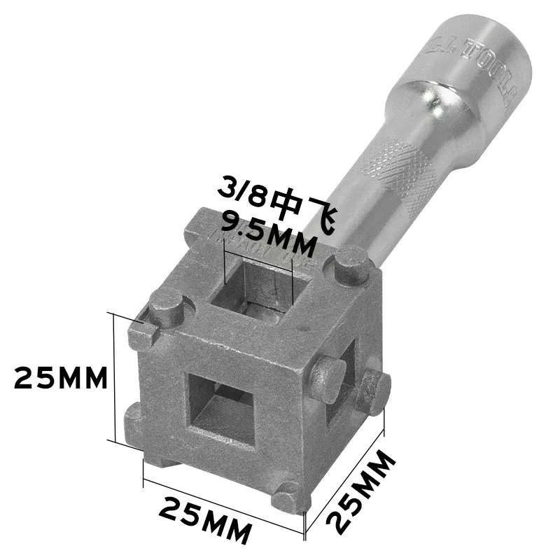 Butterfly brake sub-pump piston return tool, special tool for replacement, disassembly and adjustment of rear wheel brake pads