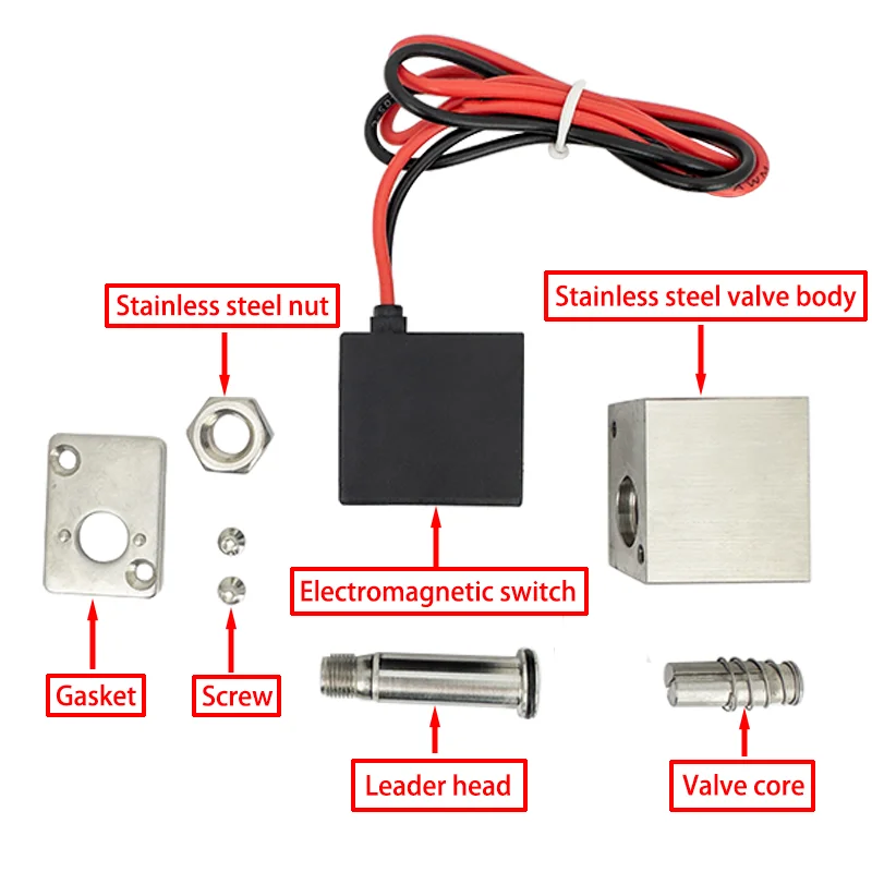 DC12V 24V AC110V 220V Normally Closed 1/4