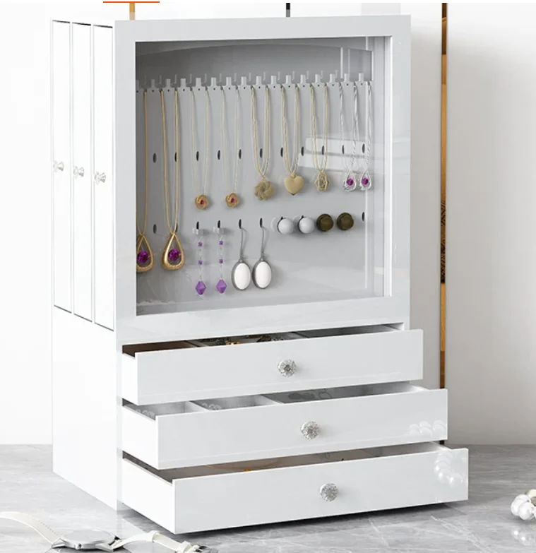 Luxury Acrylic Jewelry Box with Lid, Dustproof Transparent Jewelry Storage Organizer, Perfect Gift for Women Girls on Birthday