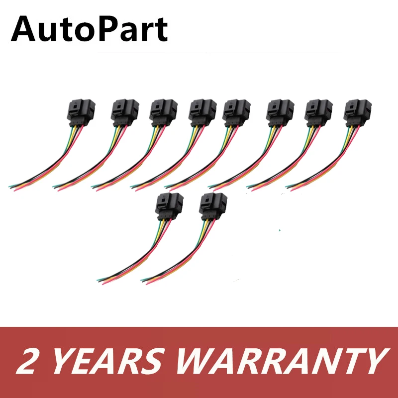 

Коннектор катушки зажигания 10 шт., жгут проводов для VW Jetta Golf Tiguan CC, для Audi A3 A4 A5 A6 A7 A8 TT Q3 Q5 R8 1J0973724