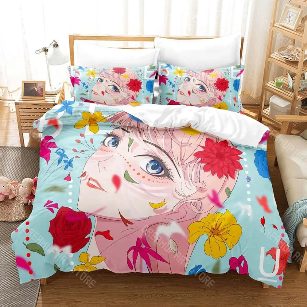 3D Print Dragon Freckled Princess Belle Anime Bedding Set for Boys Girls Duvet Cover Twin Queen King Full Single Double Sizes
