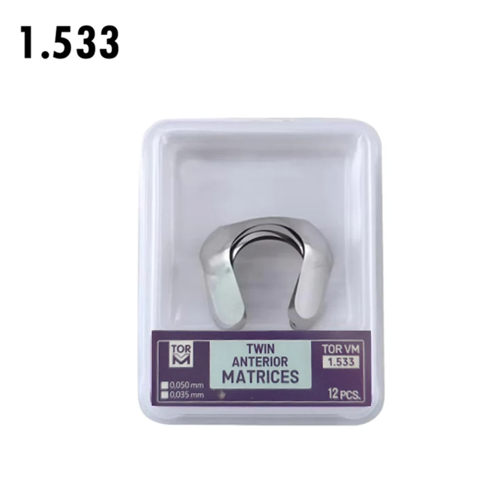 Zahnärztliche Anteriore Matrizen Proximale Streifen 1.387 1.387A 1.388 1.523 1.888 Konturierte Metall-Matrizenbänder aus Edelstahl