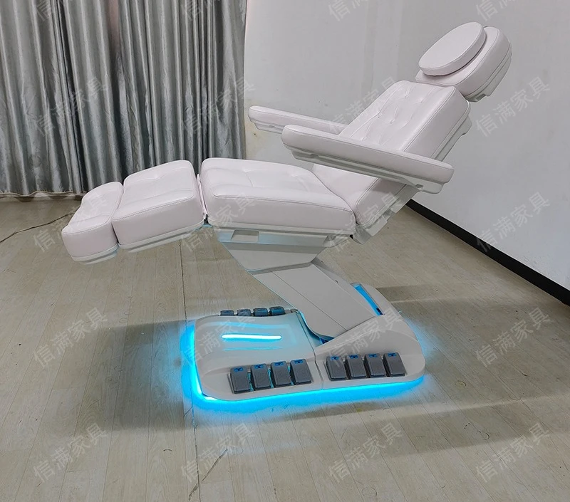 Cross-border special electric beauty bed, beauty salon eyelash bed, four motors, lying flat chair, physiotherapy bed, massage be