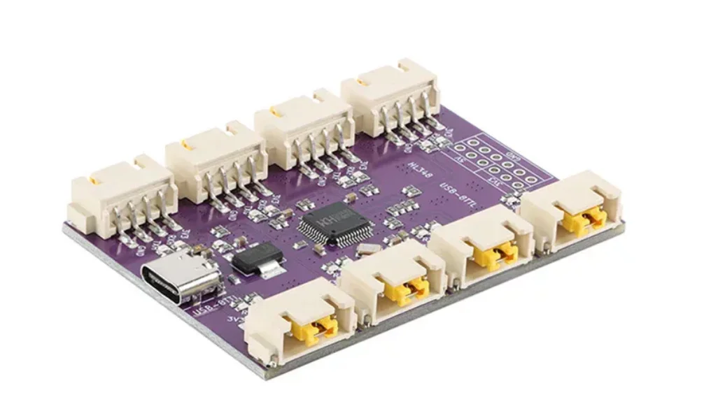 High-Speed USB Type-C to 8-Channel TTL Serial Port Communication Conversion Module 6Mbps CH348 Chip USB to TTL Converter