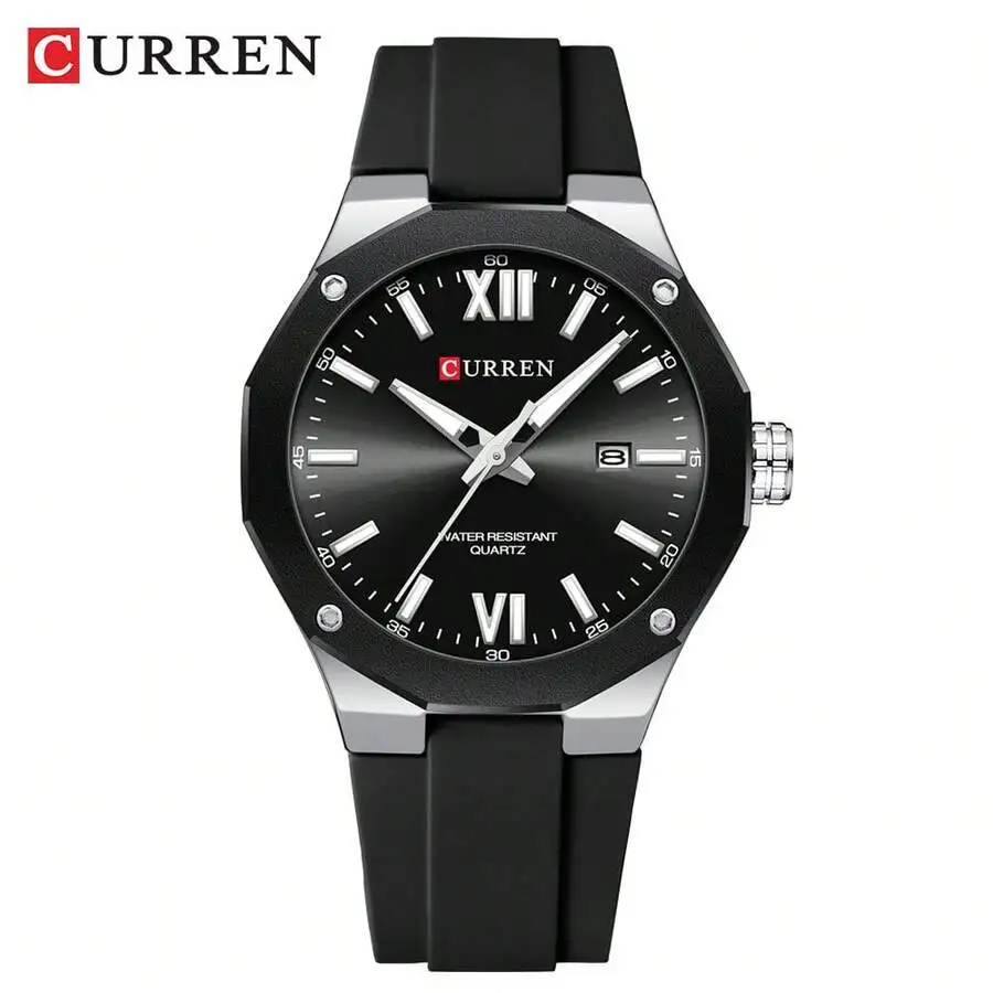 CURREN Men Watch Top Brand Luxury Military Army Male Wristwatch Waterproof Original Silicone Strap Sport Calendar Quartz Clock