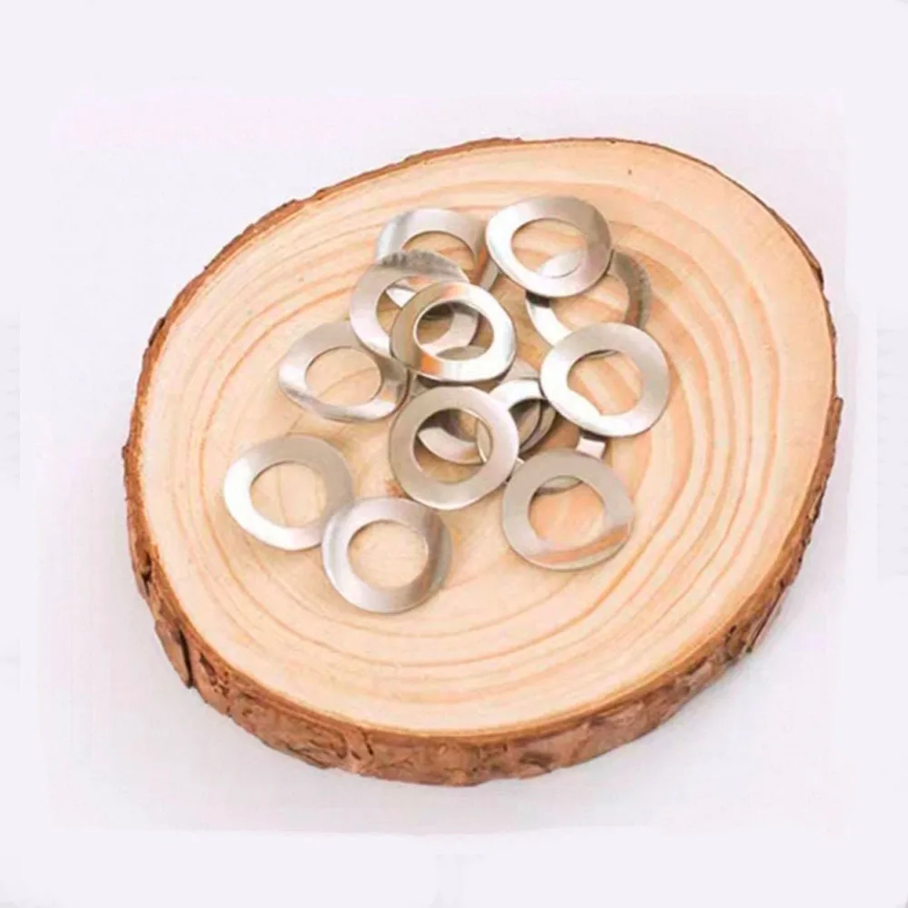 304 Stainless Steel Wave Washers M1.7 M2 M2.5 M3 M4 M5 M6 M8 M10 – Curved Spring Lock Washers for Anti-Loosening