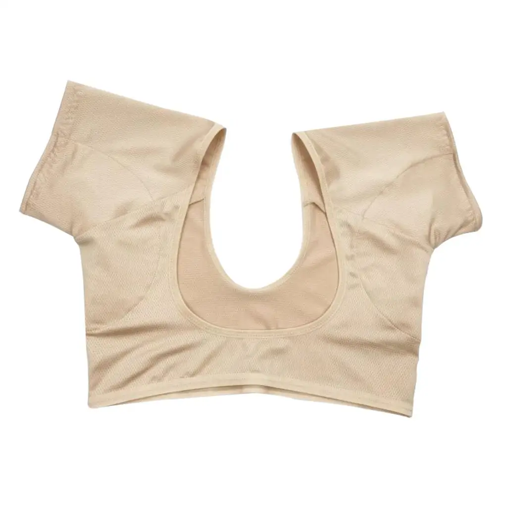 Washable Underarm Sweat Patch Vest for Women Cotton Breathable Sweat Absorber Shield Top for Summer Sports Activities