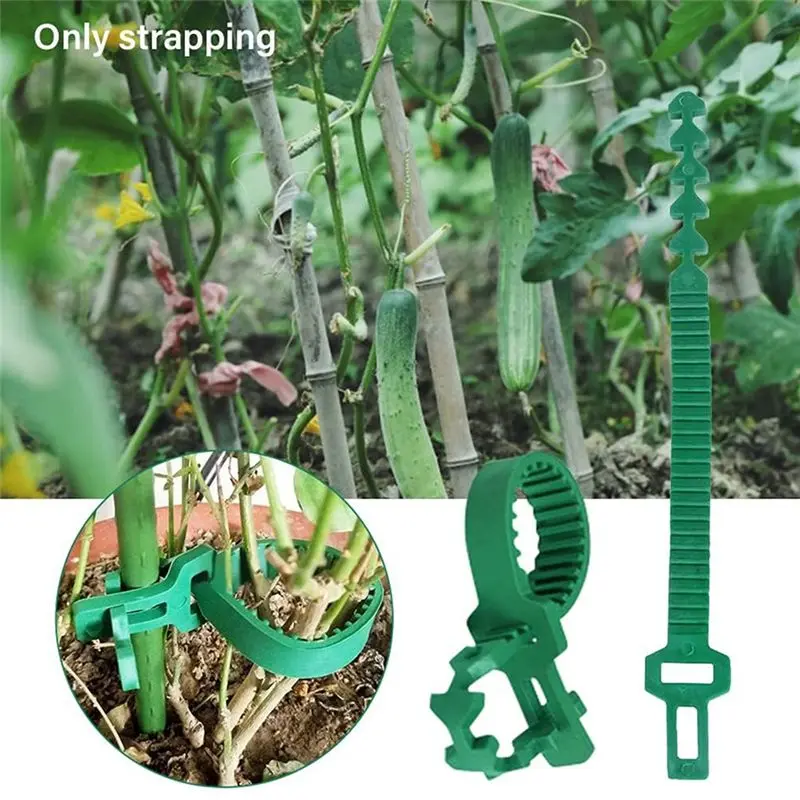 PZHI 24pcs Stump Support Straps, Garden Stake Connectors, Tree Straps for Stakes, Adjustable Plant Tie for Young Trees