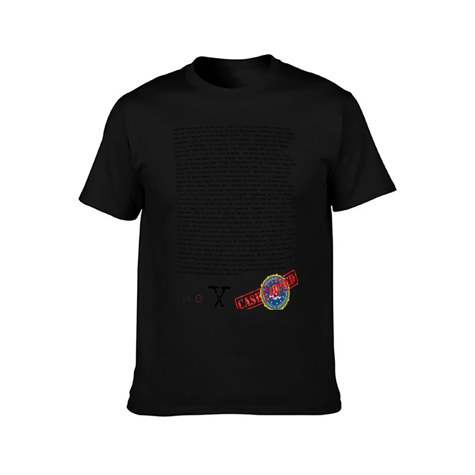 X Files - All Episode Listings (Season 1-9) T-Shirt Plus Size Short Sleeve T-Shirt