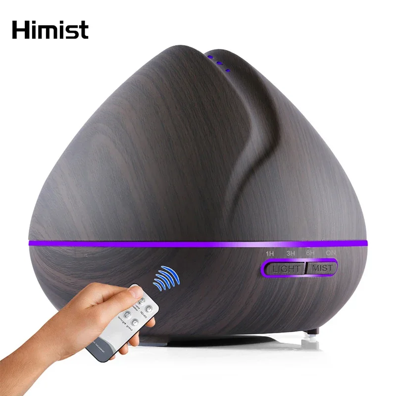 500ml Remote Control Air  Ultrasonic Humidifier With Color  Lights  Aromatherapy Essential Oil Diffuser