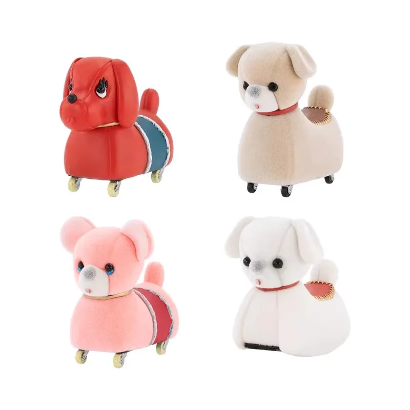 Kenelephant Original Gashapon Kawai Cute Anime Flocking Animal Dog Ar Plush Nostalgia Toy Figure Gachapon Capsule Toys Gift