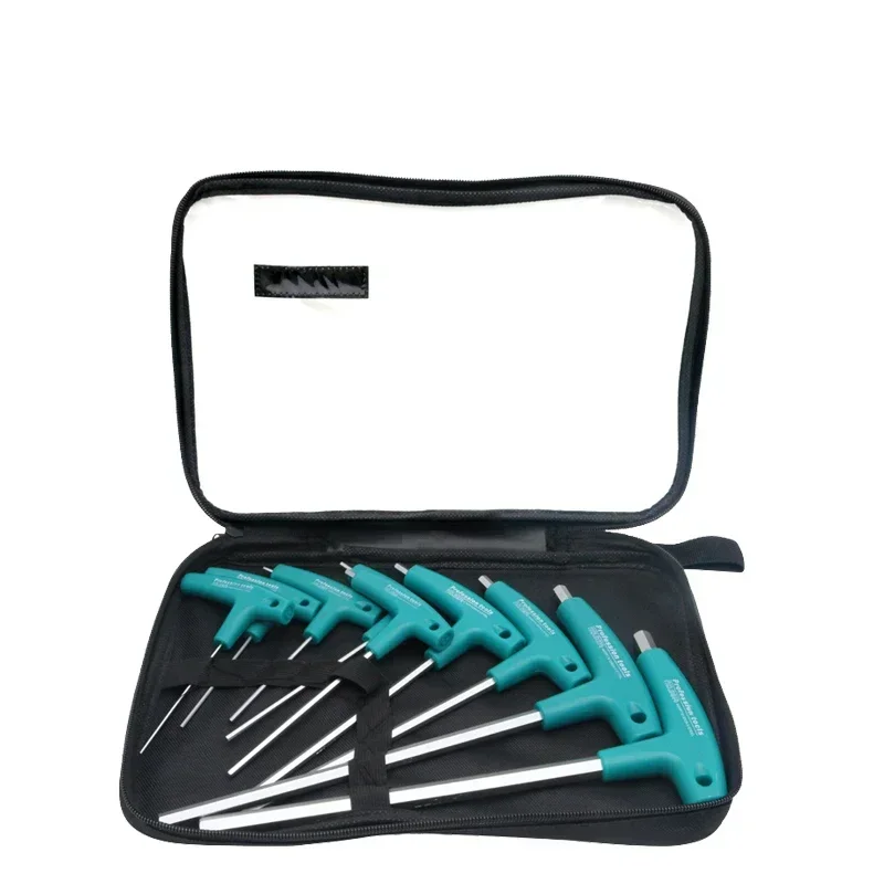 2025 6/9 Pcs Allen Key Wrench Set Hexagon Screw Nuts Spanner Kits T Handle with Storage Bag CR-V Forged Household Repair Tools