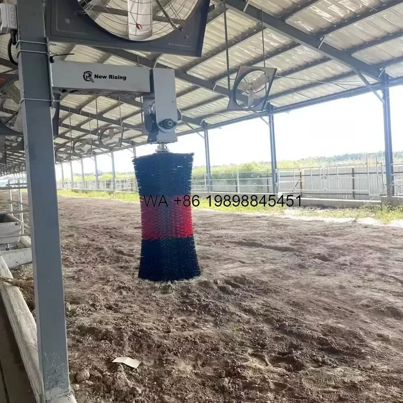 Wmwmnu for Automatic Cattle Brush Easy Install Low Noise Energy Saving Cow Body Scratching Brush for Dairy Farm