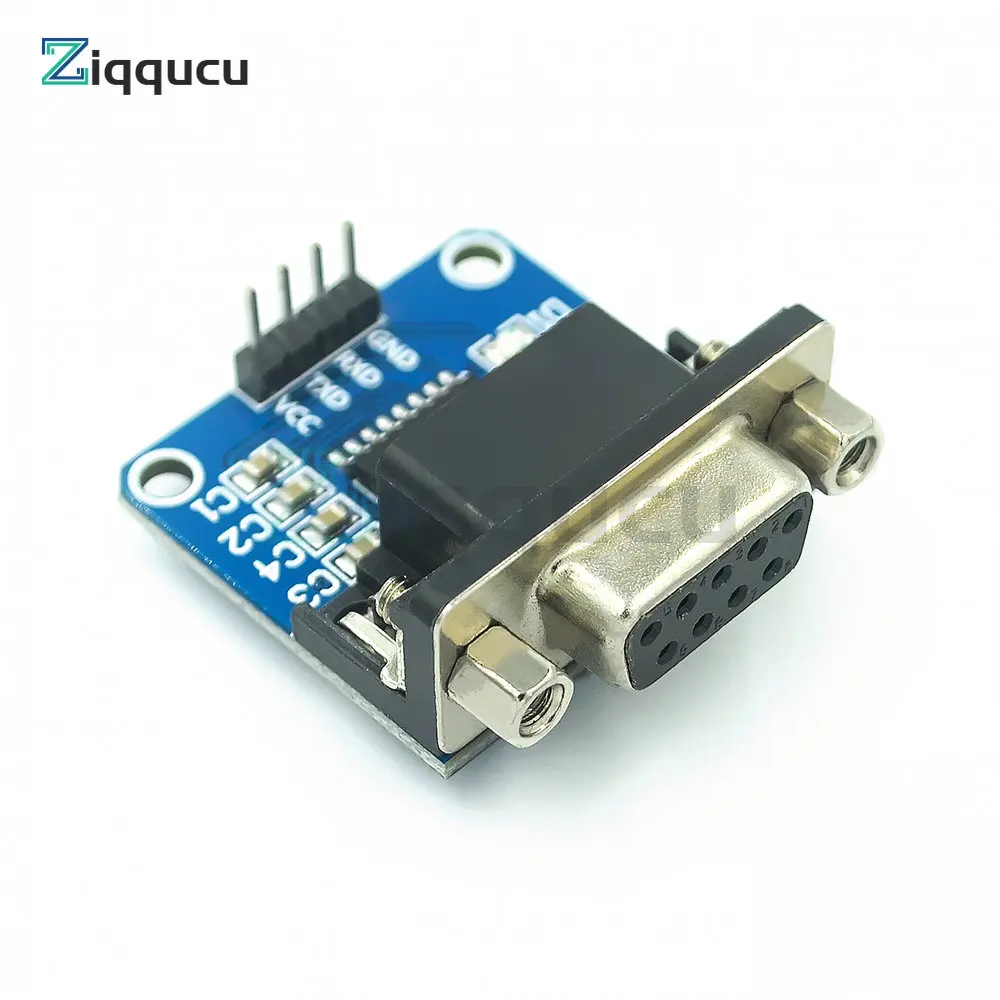 5PCS MAX3232 RS232 to TTL Serial Port Converter Module DB9 Connector MAX232
