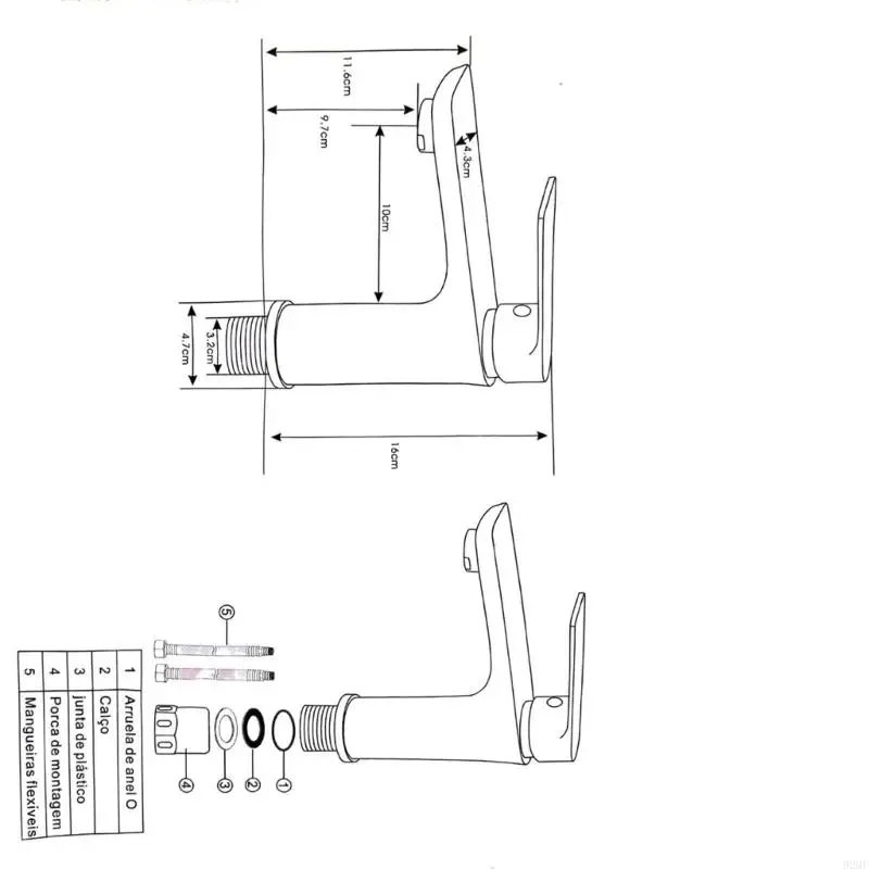 

92MF Bathroom Sink Faucet Smooth Water Flows Kitchen Sink Faucet Perfect For Contemporary Bathroom Styles 20mm Interfaces