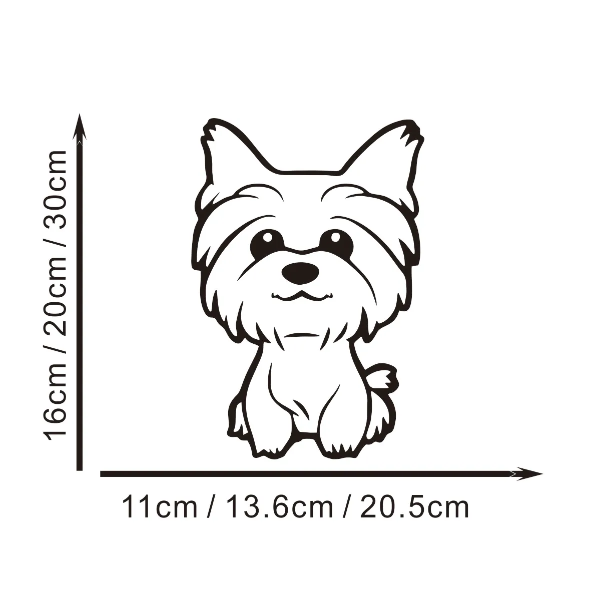 

Funny Yorkshire Terrier Dog Decal | Cute Pet Vinyl Sticker for Motorcycle, Car & Laptop | Waterproof & Durable | Perfect Gift fo