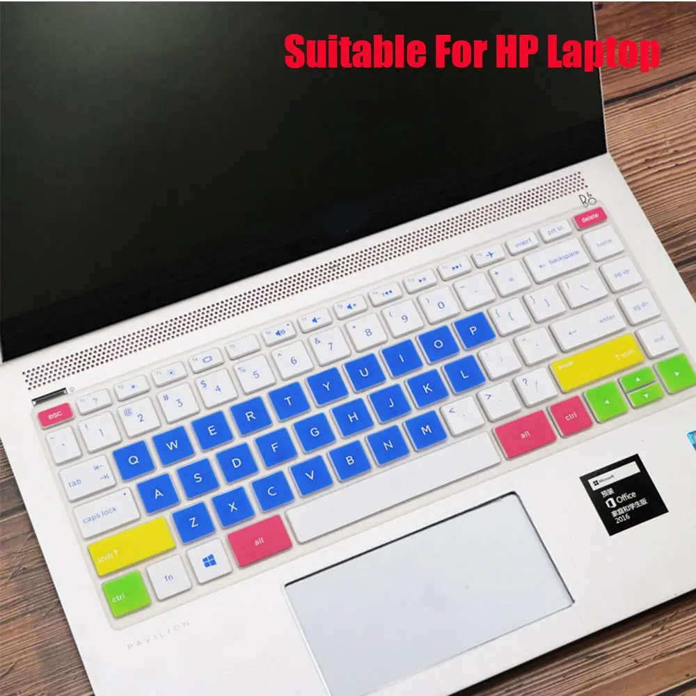 Durable Soft For Computer 14 inches Silicone Keyboard Covers Keyboard Stickers Protective Film Multicolor