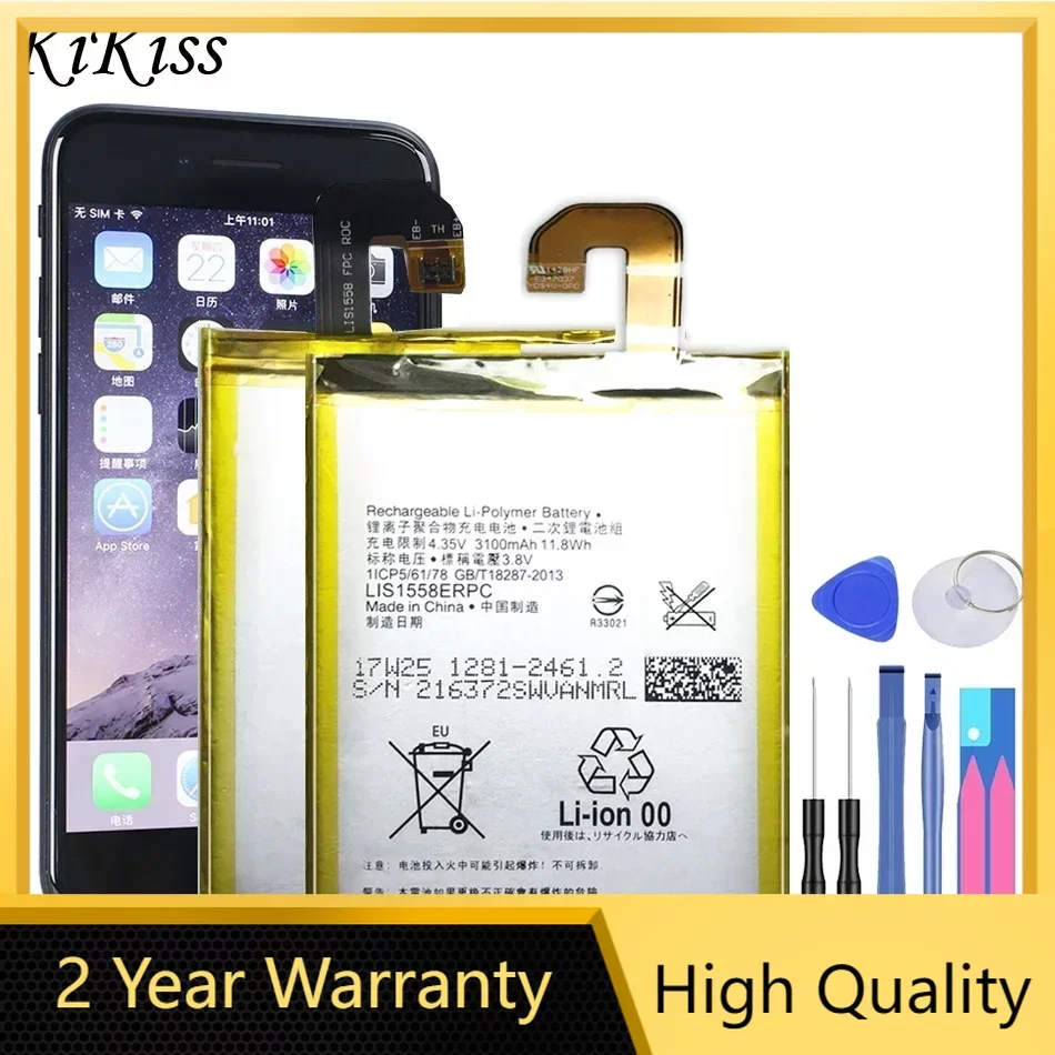 

Replacement Battery LIS1558ERPC For Sony Xperia Z3 D6653 D6633 L55T L55U D6603 Phone Battery 3100mAh Batterij