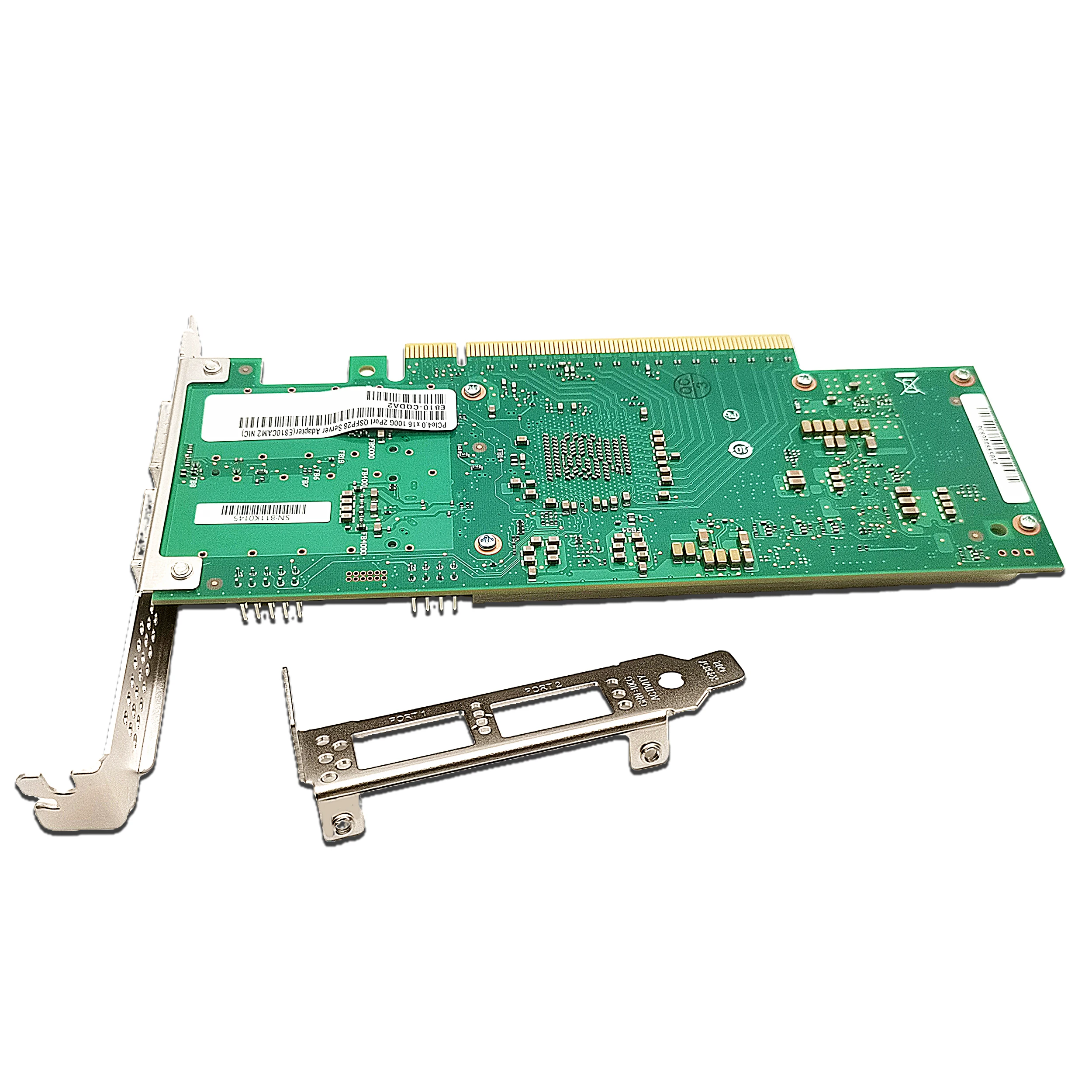 بطاقة شبكة إيثرنت ، بمنفذ مزدوج qsfp28 ، متوافقة مع رقاقة intel ، pcie x 16 ، nic ، محول خادم