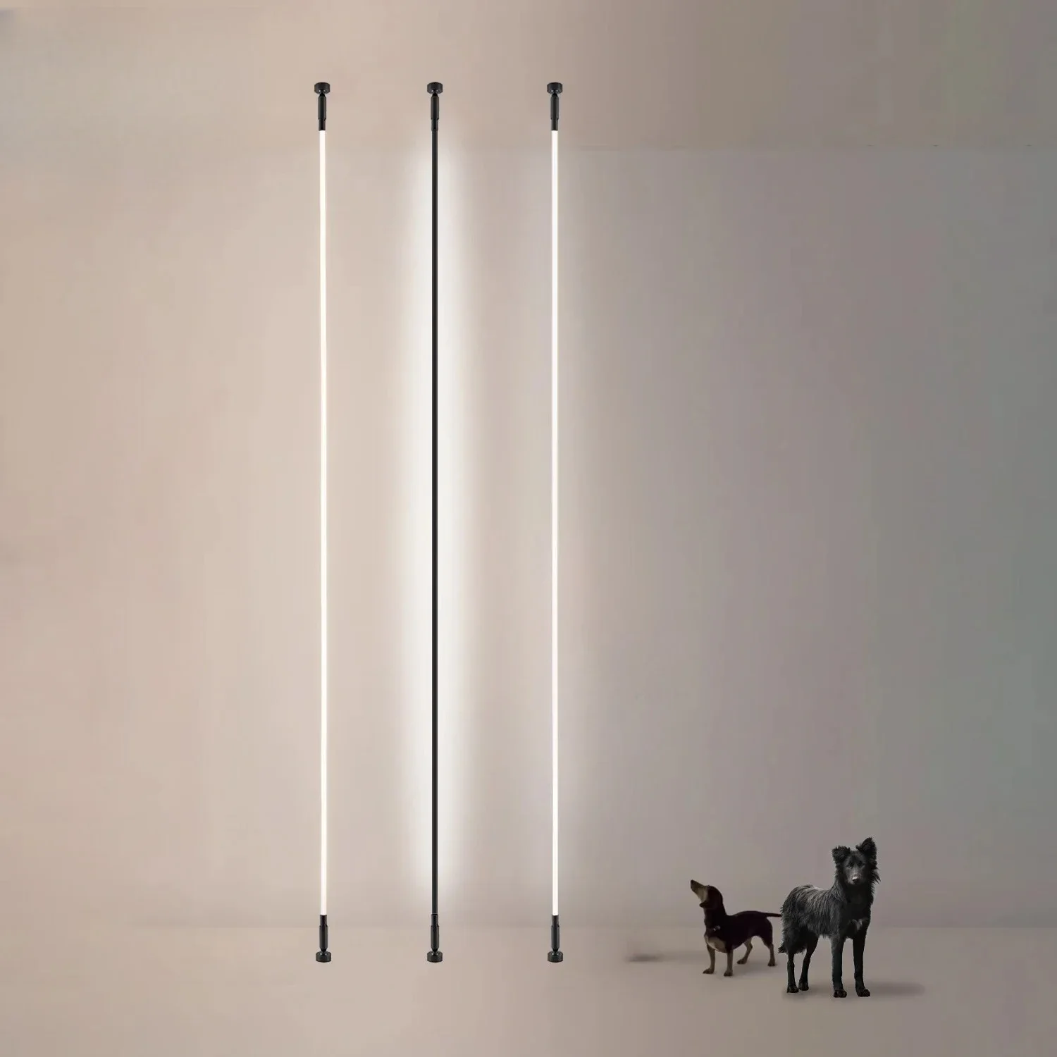 2026 Minimalist Long LED Skyline Light Anti Glare Indoor Linear Lamp For Living Room Bedroom Background Wall Decor