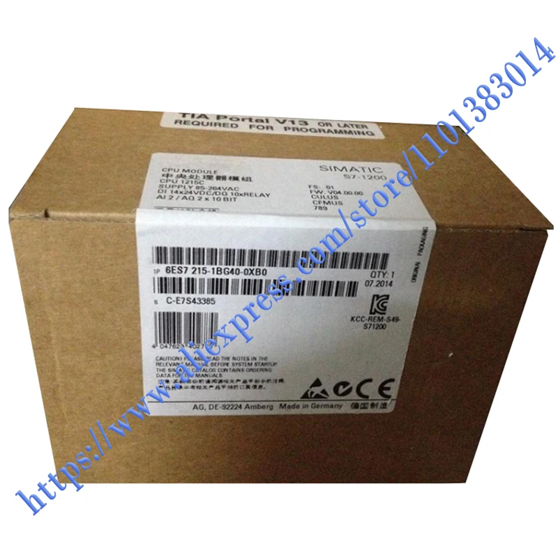 

100%NEW ORIGINAL 1 Year Warranty 6ES7215-1BG40-0XB0 6ES7 215-1BG40-0XB0 PLC Module.