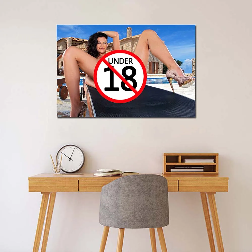 Sexy Naked Woman Hot Body Canvas Poster Modern Sensual Art Uncensored Picture Nudity Wall Painting Print Mural Bathroom Decor