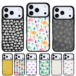 Funda móvil elefantes bebés indios para iPhone Pro Max