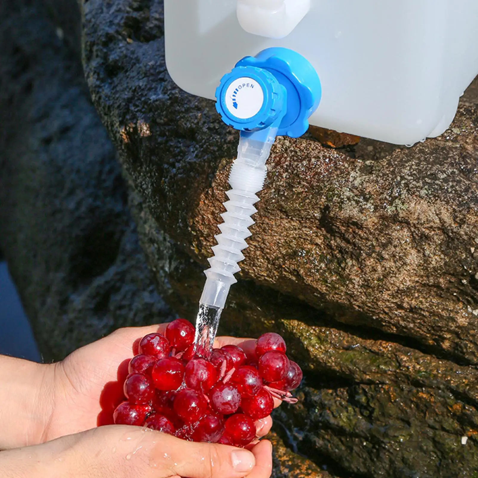 

Ведро для питьевой воды 15 л с краном, портативный резервуар для питьевой воды, переноска для хранения для кемпинга, приготовления пищи, пикника, пешего туризма