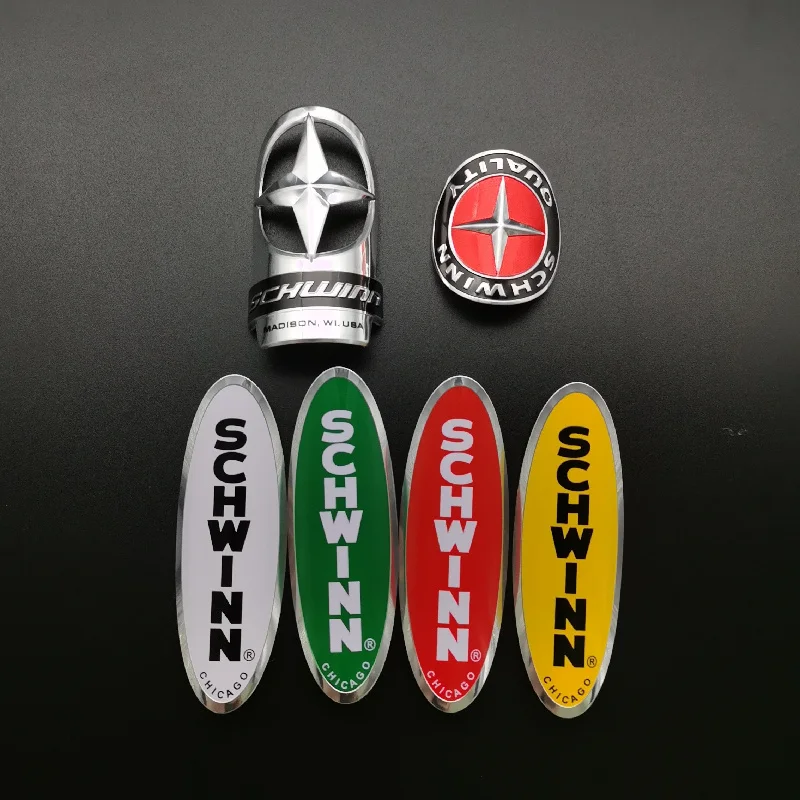 Schwinn Decorative Bike Sticker Aluminum Alloy Waterproof Head Tube Label Cycling Equipment Accessory