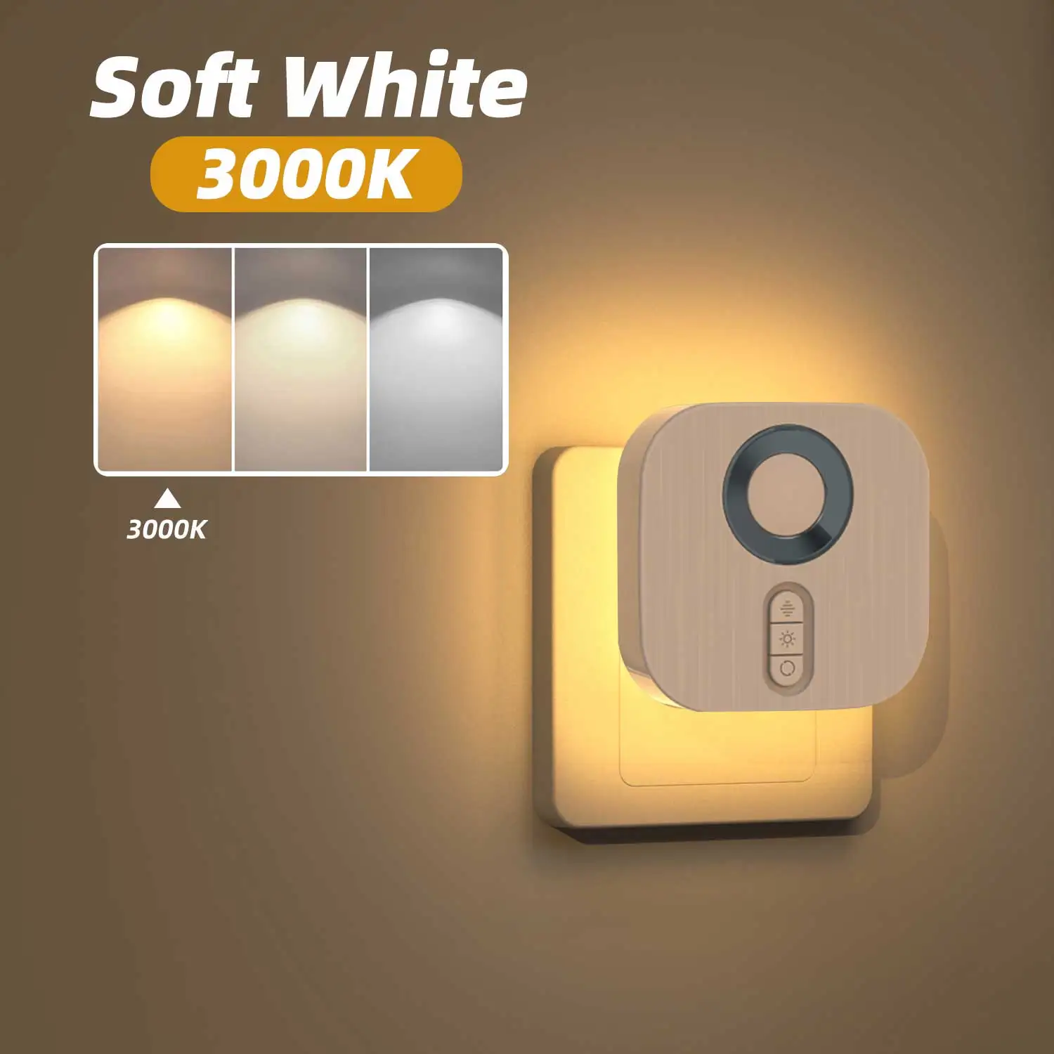 Wireless LED Night Light with Motion Sensor EU Plug Socket Wall Lamps RGB Dimmable Nightlight For Room Corridor Cabinet Lighting