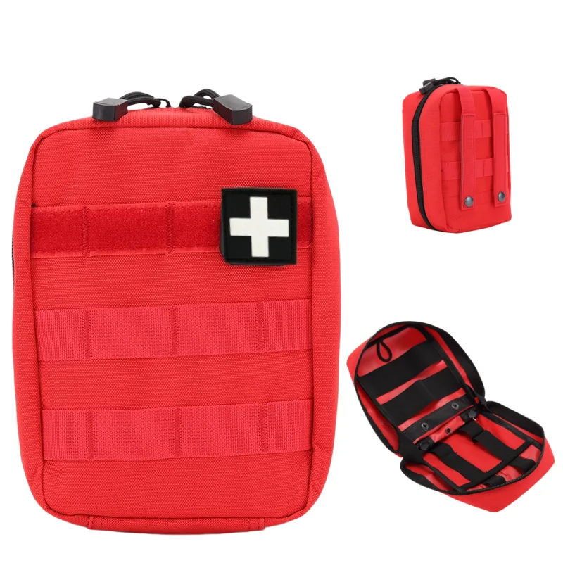 Portable Tactical First Aid Kit Medical Bag for Hiking Travel Home Emergency Treatment Case Survival Tools EDC Pouch
