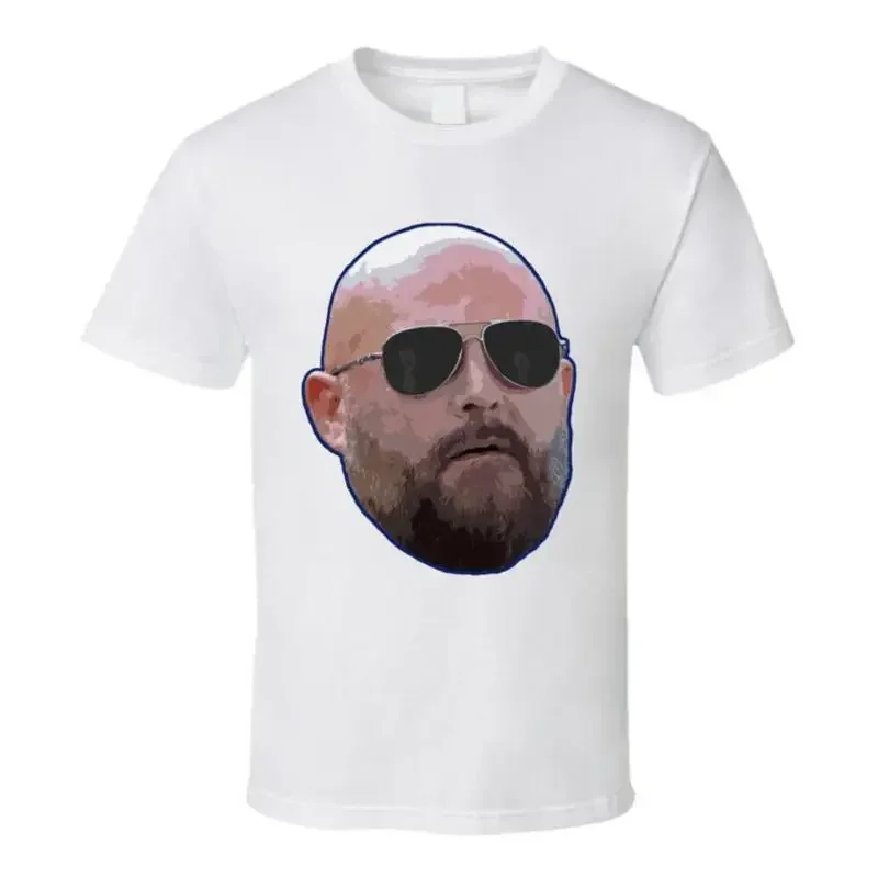 Brian Daboll Sunglasses Big Head White T Shirt