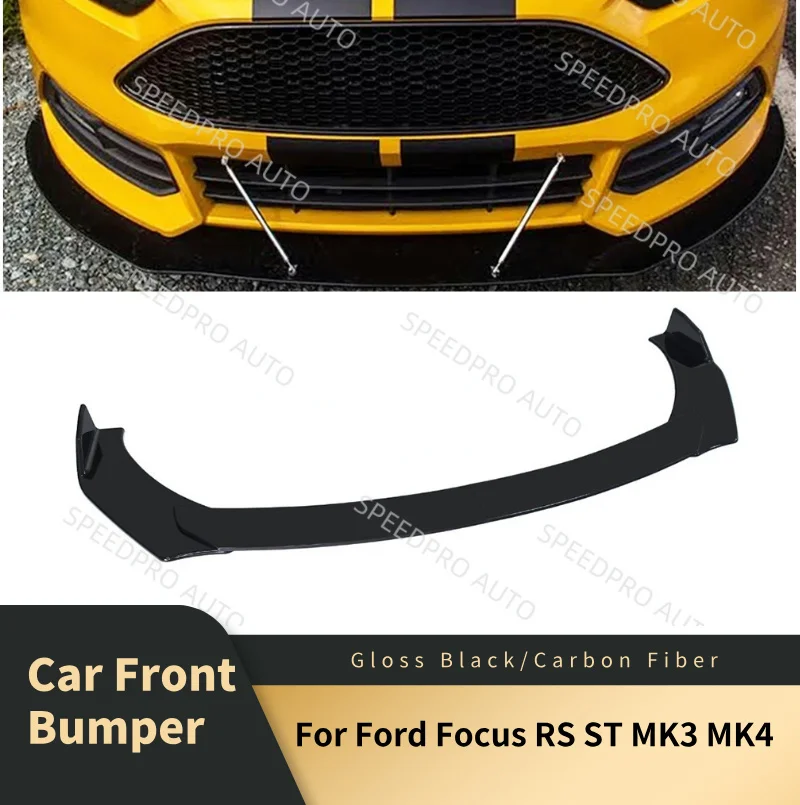 

Передний бампер, сплиттер для губ, спойлер для F0rd Focus RS ST MK3 MK4, автомобильный диффузор, спойлер, нижний бампер, отделка кузова, защита от царапин
