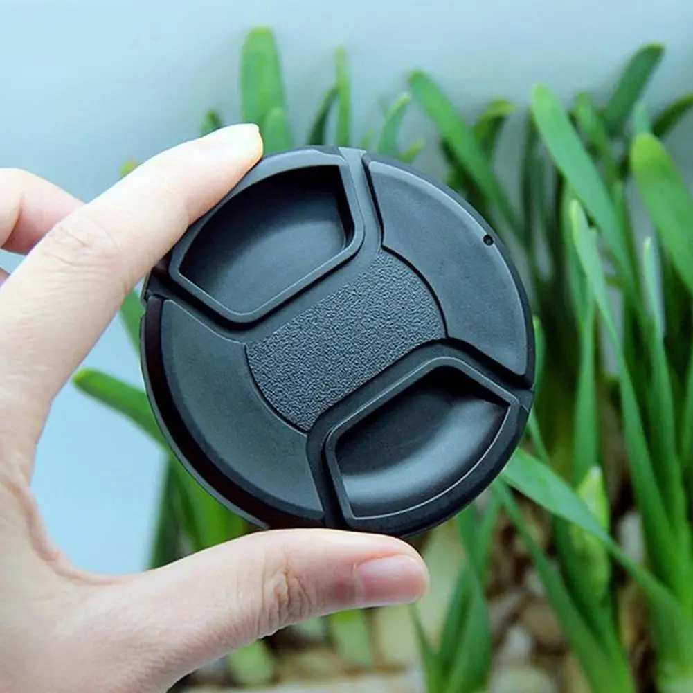 55mm Wordless Lens Cover DSLR Camera Lens Cover Dust Cover Unlabeled Lens Protection Cover Camera P0U4
