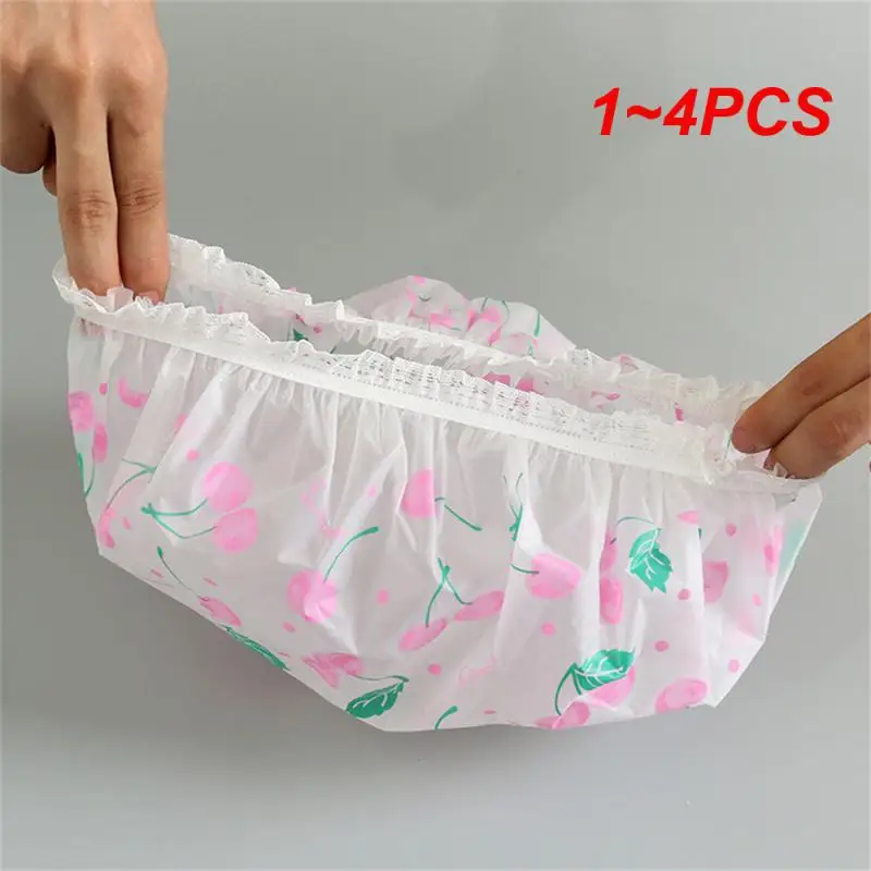 1~4PCS Multipurpose Shower Products Small Size Thickened Waterproof Printed Bath Bath Waterproof Womens Shower