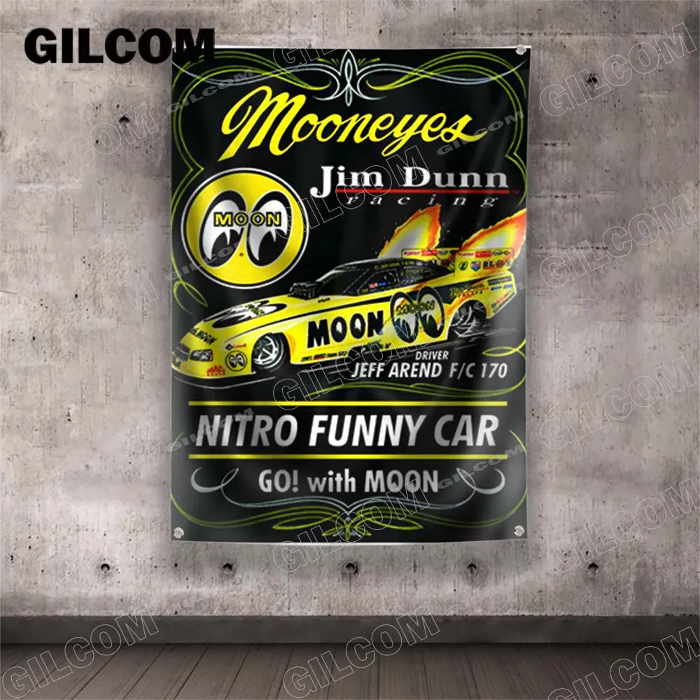 Flag Mr.Horsepower Clay Smith Cams Mooneyes Home Poster Advertise Logo Sport Outdoor Club Digital Printing Banner Brass Grommet