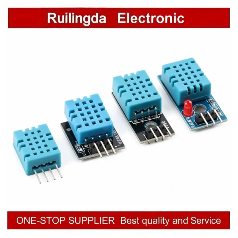 DHT11 Digital Humidity Temperature Sensor Module with Environmental Detection Probe And DuPont Line for Sensing Temperature And