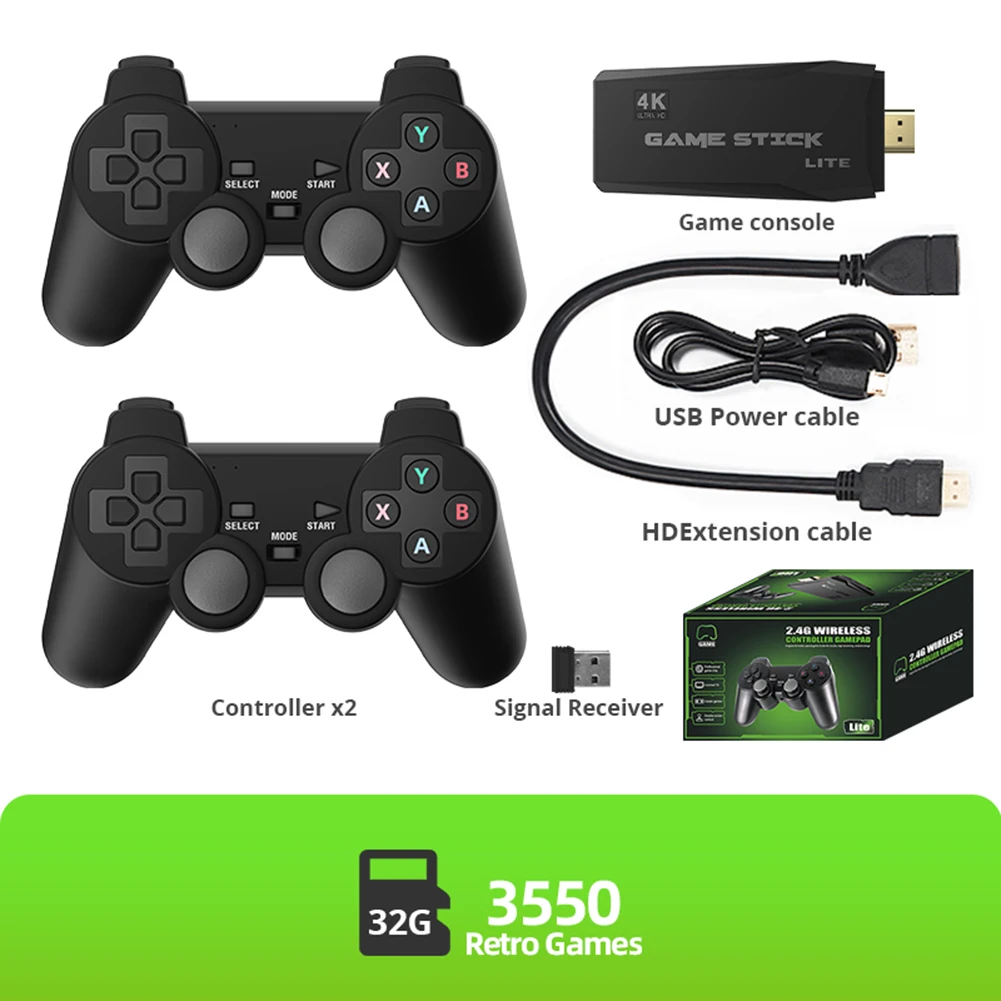 32G Super Console HDMI-متوافق مع ألعاب الفيديو المحمولة عصا التوصيل والتشغيل المجهزة بـ S1/atari/name/sfc/fc/gba/gb/gbc Game #3
