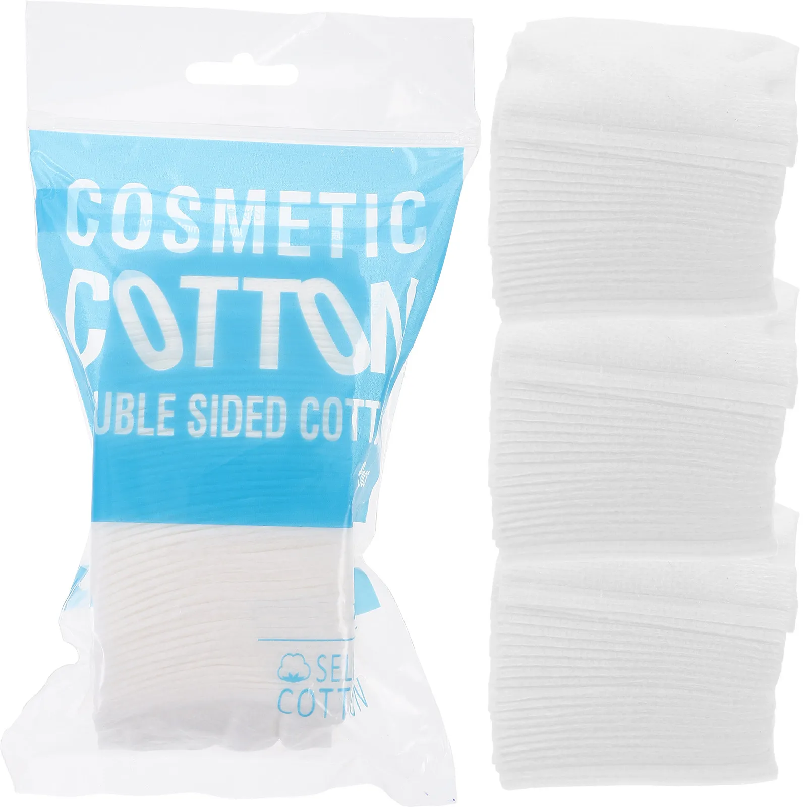 200Pcs Facial Cotton Pads Makeup Remover Soft Makeup Cotton Skin Care Cleaner Supplies for Face and Nail Removal