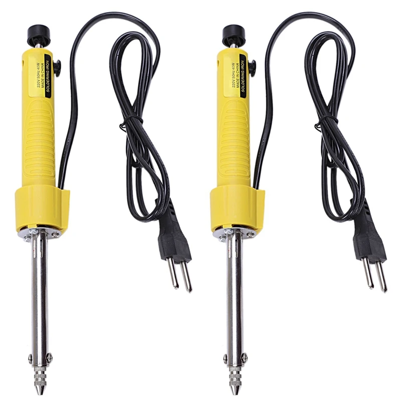 

2X Eu Plug Electric Vacuum Solder Sucker Welding Desoldering Pump/Soldering Iron/Removal Solder Iron Pen